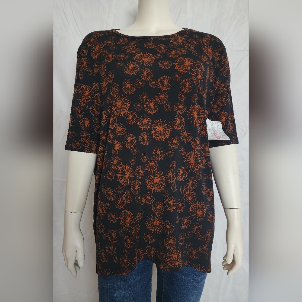 NWT LuLaRoe Irma Tunic Floral Blooms Dandelion Athletic T-shirt Top Size Small S